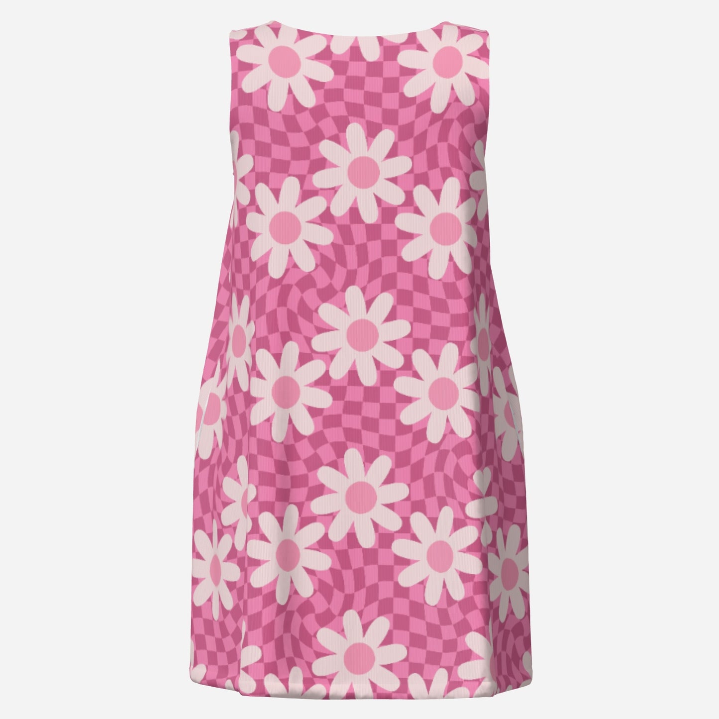 60s Dress Style, Pink 60s style Mod mini dress, Pink Vintage 60s style Dress, Pink Floral Tent Dress