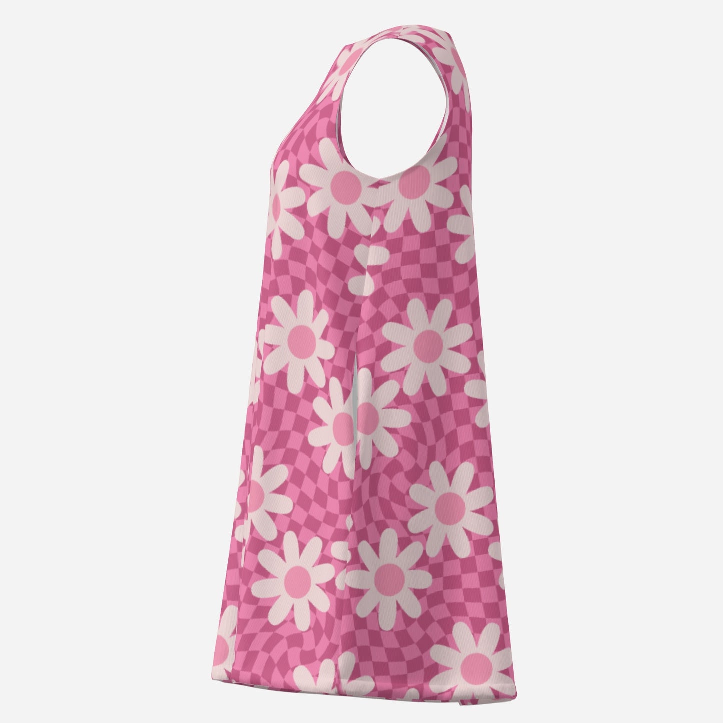 60s Dress Style, Pink 60s style Mod mini dress, Pink Vintage 60s style Dress, Pink Floral Tent Dress