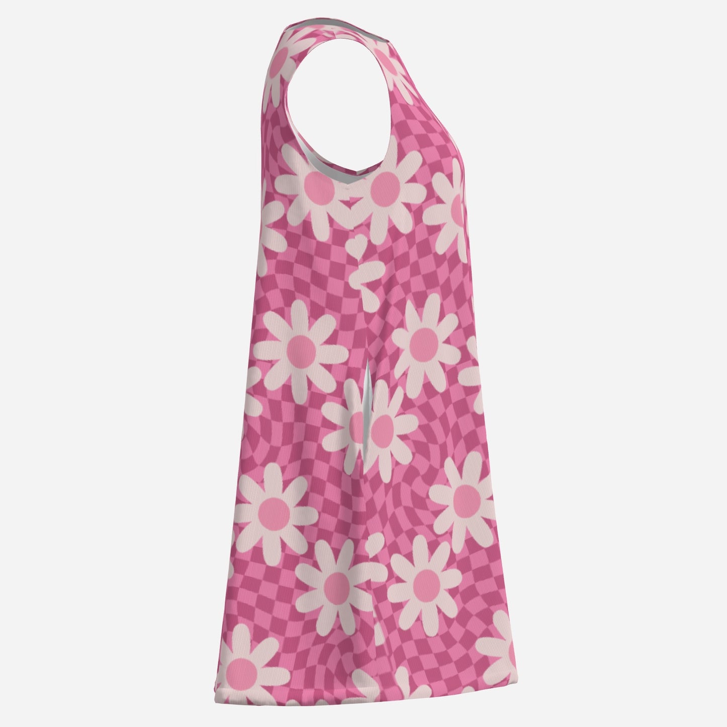 60s Dress Style, Pink 60s style Mod mini dress, Pink Vintage 60s style Dress, Pink Floral Tent Dress