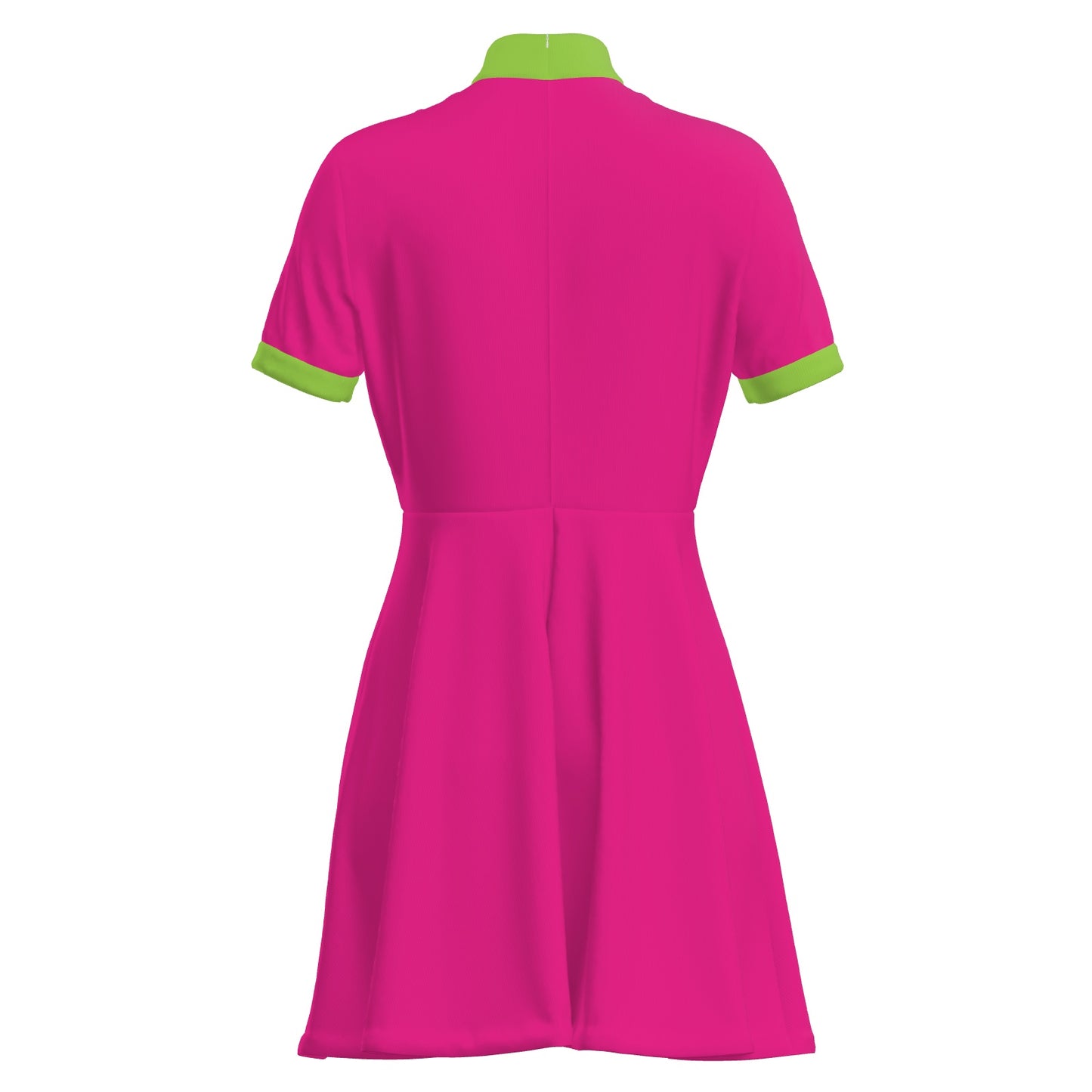 60s inspired dress, 60s Mod Neon Pink Mini Dress | Retro A-Line Turtleneck Dress, Pink Go Go Dress
