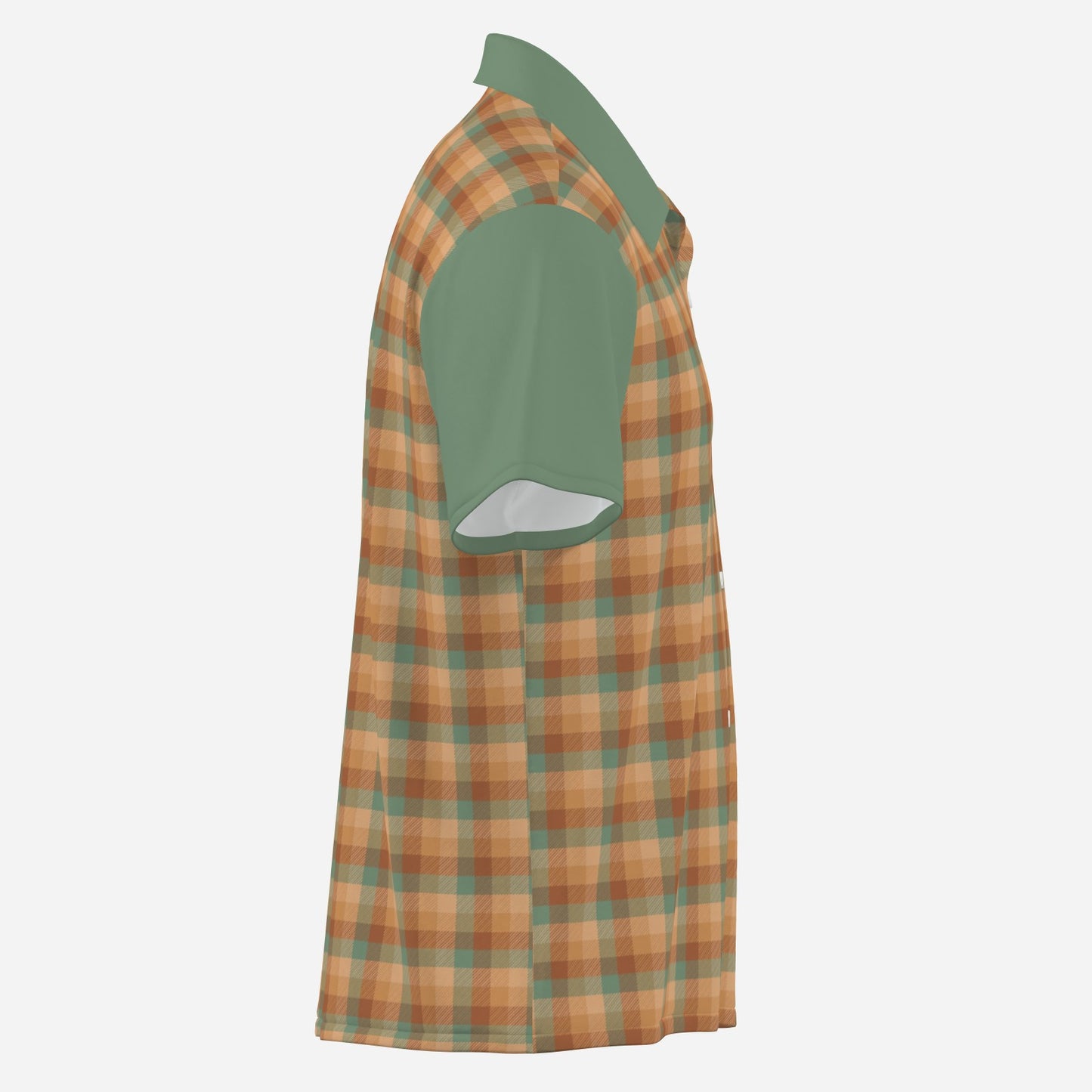 Men's 50s inspired Shirt, Retro Plaid Shirt, Vintage 50s Style Shirt Men, Retro Brown Plaid Shirt Men, Rockabilly Shirt