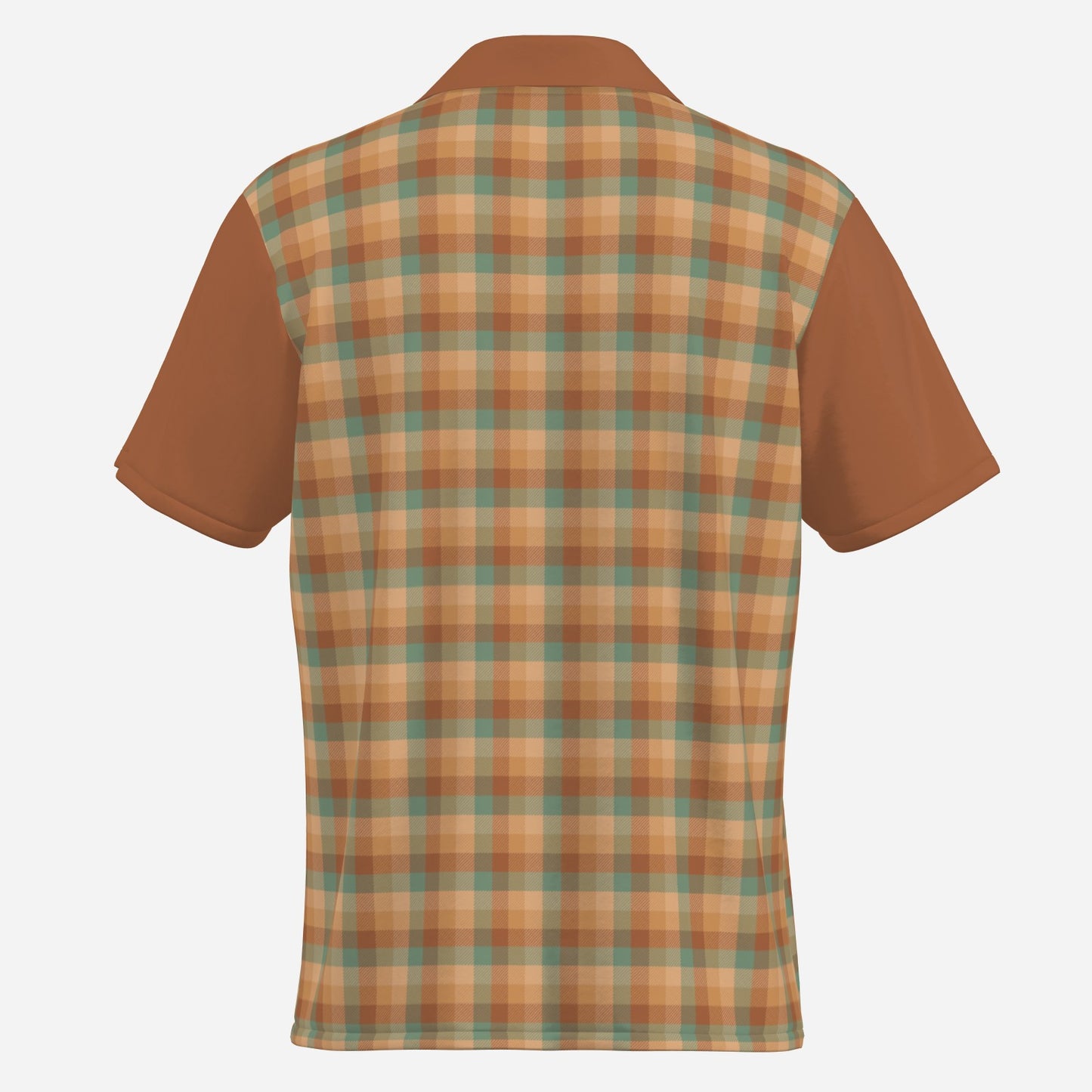Men's 50s inspired Shirt, Retro Plaid Shirt, Vintage 50s Style Shirt Men, Retro Brown Plaid Shirt, Rockabilly Shirt