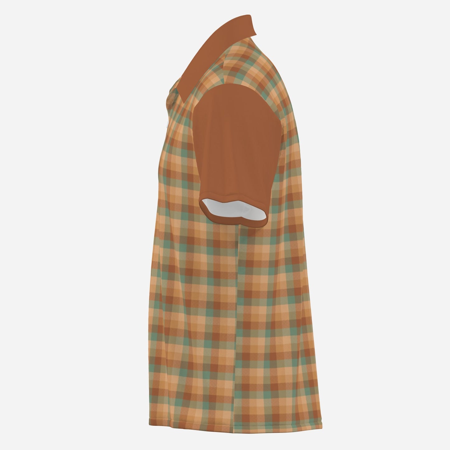 Men's 50s inspired Shirt, Retro Plaid Shirt, Vintage 50s Style Shirt Men, Retro Brown Plaid Shirt, Rockabilly Shirt