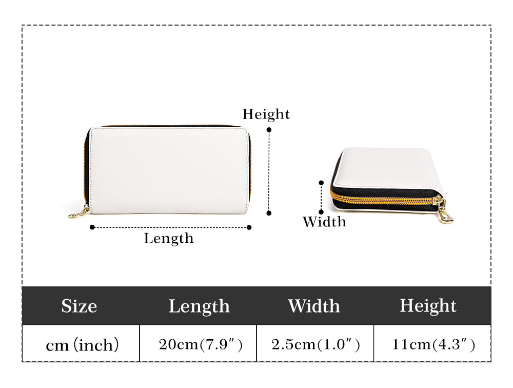 Personalized Pop Art Wallet | Custom Name Wallet for Women | Artistic Wallet | PU Leather Zipper Wallet