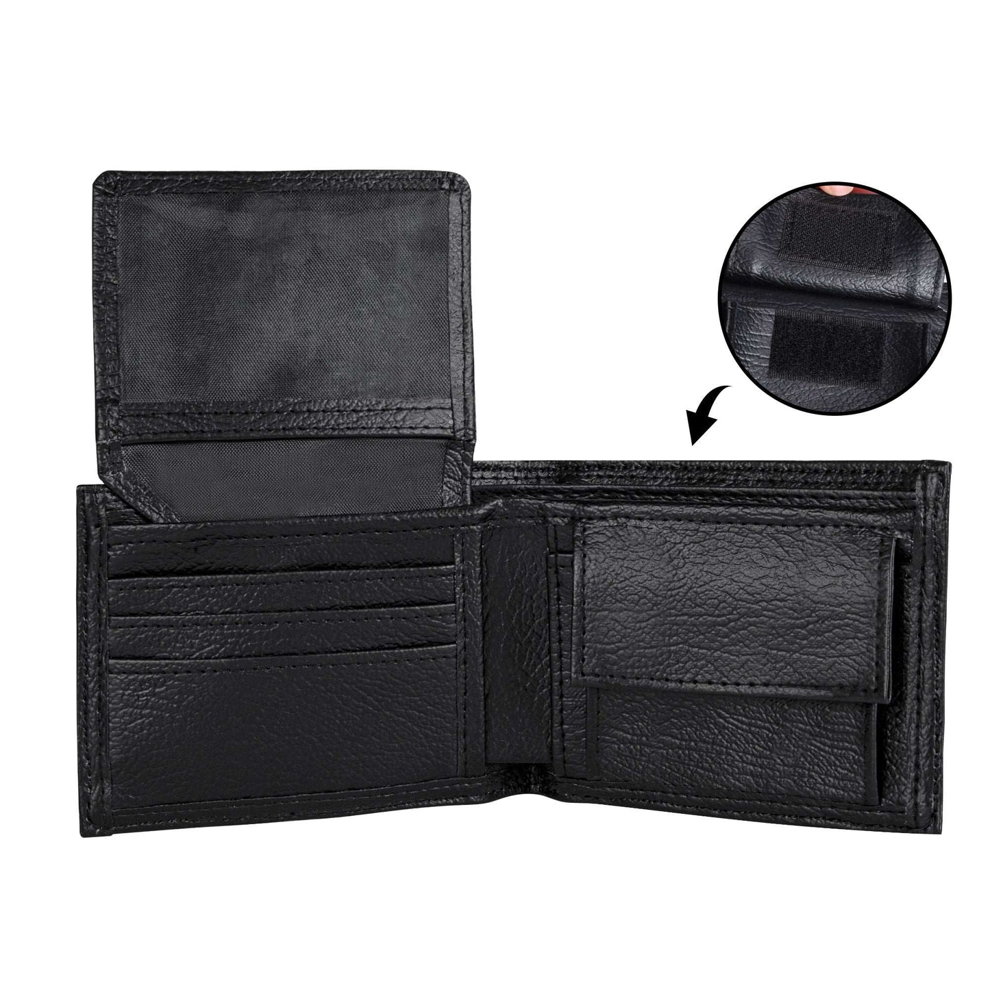 Retro Wallet for Men | Y2K Red & Black Checker Wallet | Funky PU Leather Bi-Fold Wallet | Artistic & Unique Men’s Wallet