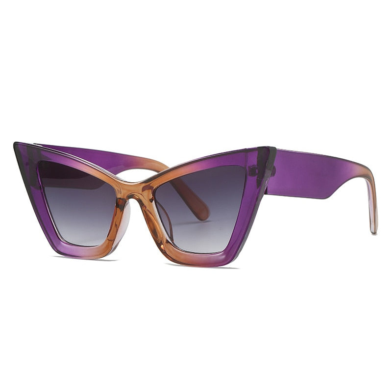 Women's Oversized Cat Eye Women Sunglasses , Vintage Style Sunglasses for Women, UV400