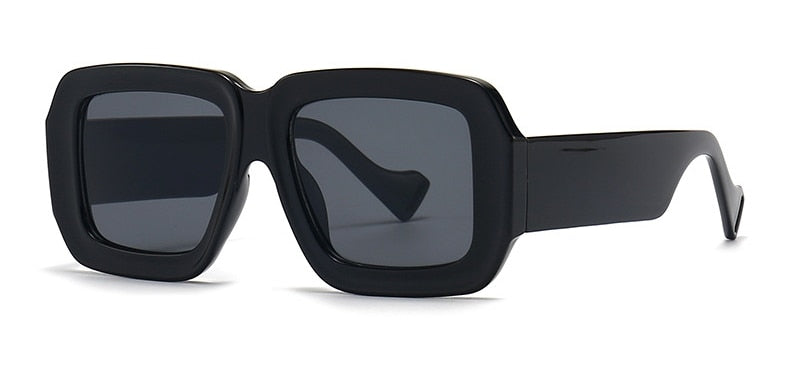 Women's Retro Square Sunglasses, Checker Square Sunglasses, Vintage Style Sunglasses