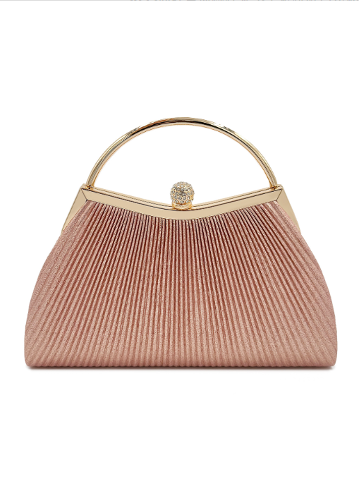 Retro 40s inspired Nude Pink Evening Bag