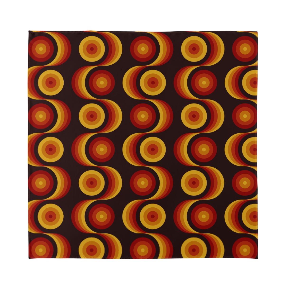 Mod Brown Silk imitation scarf for Sharon