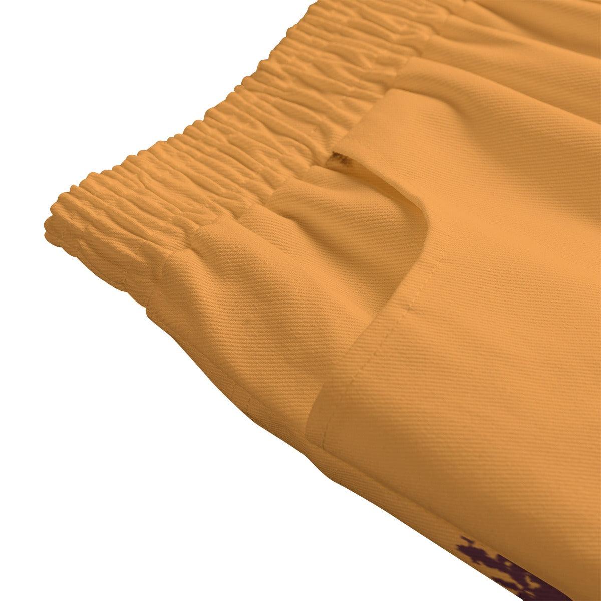 Unique Canvas Cotton A-Line Midi Skirt │ Artistic Sunset Skirt with Warm Tones
