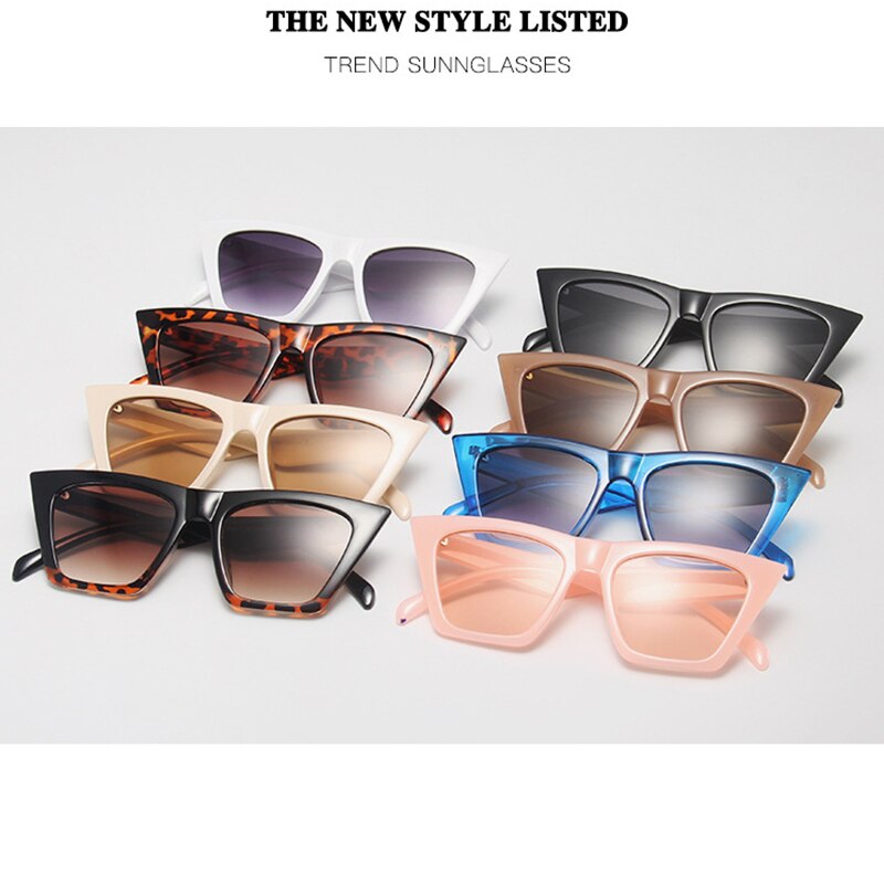 Women's Vintage Oversized Cat Eye Sunglasses, Vintage Style Sunglasses, UV400 Sunglasses