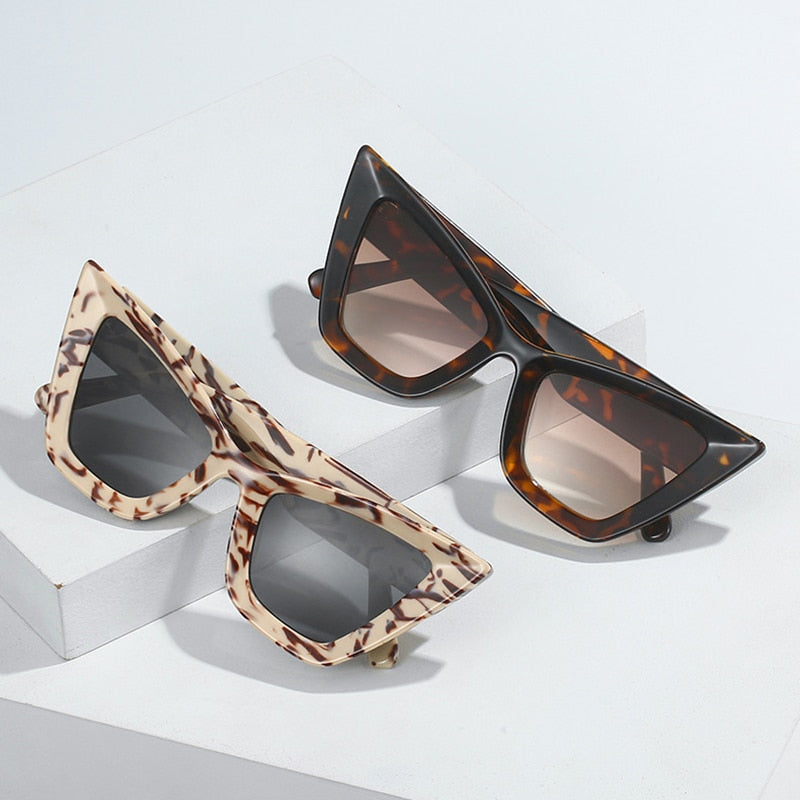 Women's Oversized Cat Eye Women Sunglasses , Vintage Style Sunglasses for Women, UV400