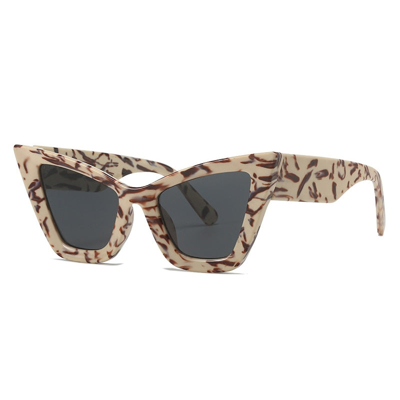 Women's Oversized Cat Eye Women Sunglasses , Vintage Style Sunglasses for Women, UV400
