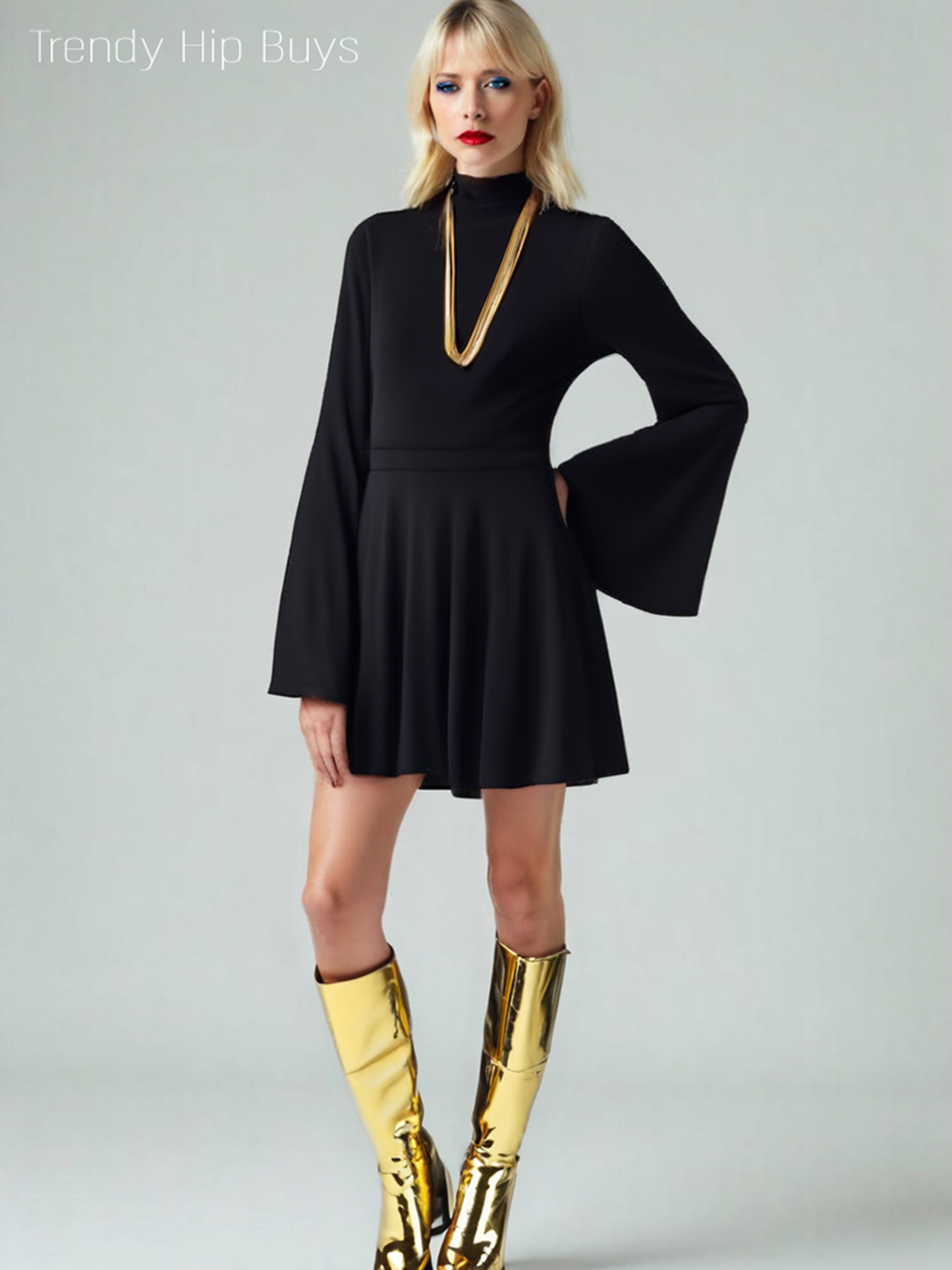 retro black chiffon dress, retro 70s dress, 70s inspired dress, 70s disco dress