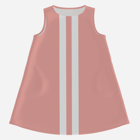 60s Pink Mod Mini Dress | Retro GoGo Tent Dress | Sleeveless Vintage Style Shift Dress