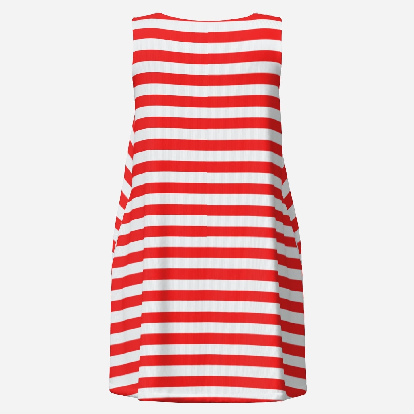 Mod Dress | 60s Dress Style | Red & White Stripe Mini Dress | Sleeveless Go Go Dress | Retro Dress