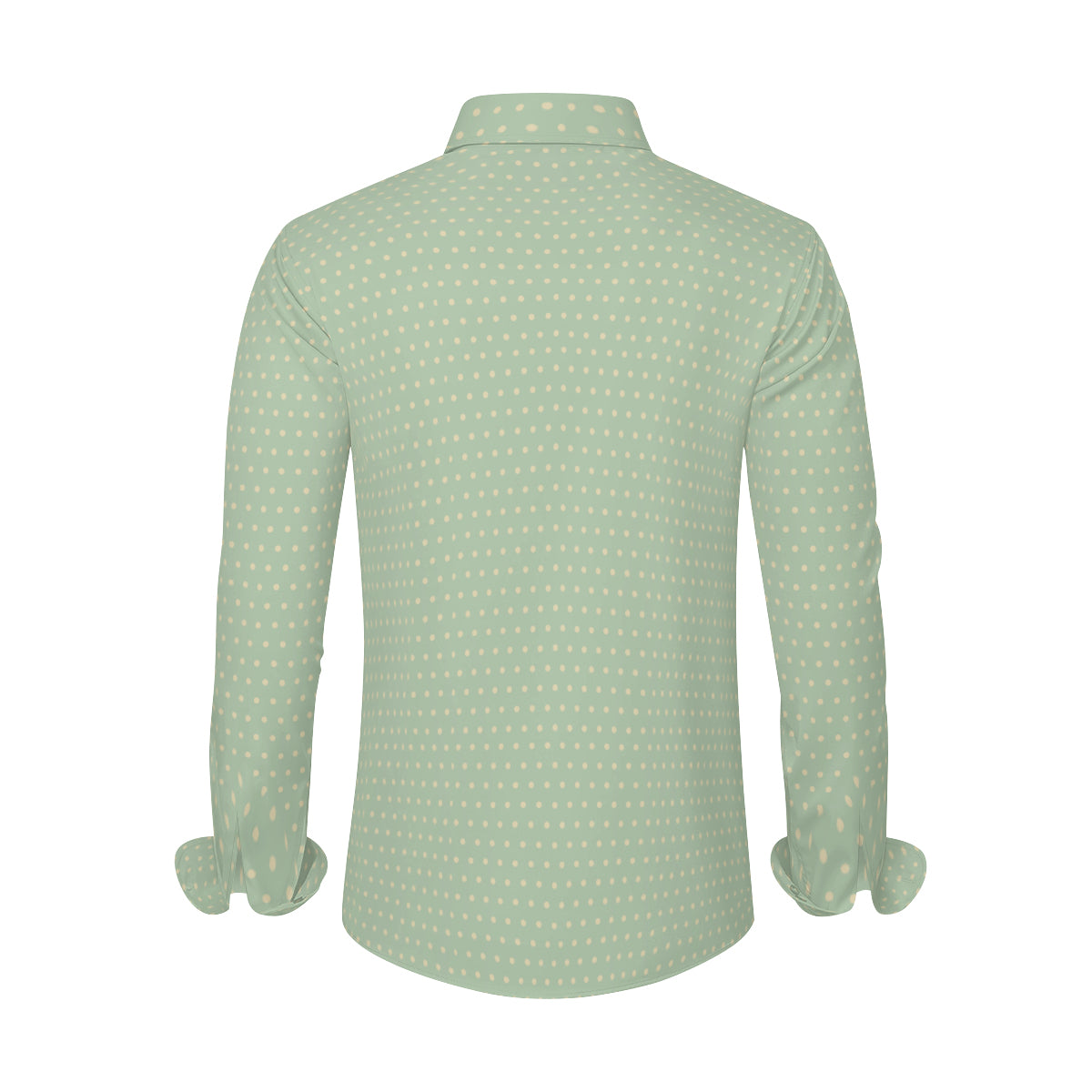 Men's Mint Green Shirt | Retro Vintage Style | Modern Classic Menswear | Mint Green Polka Dot Dress Shirt Men