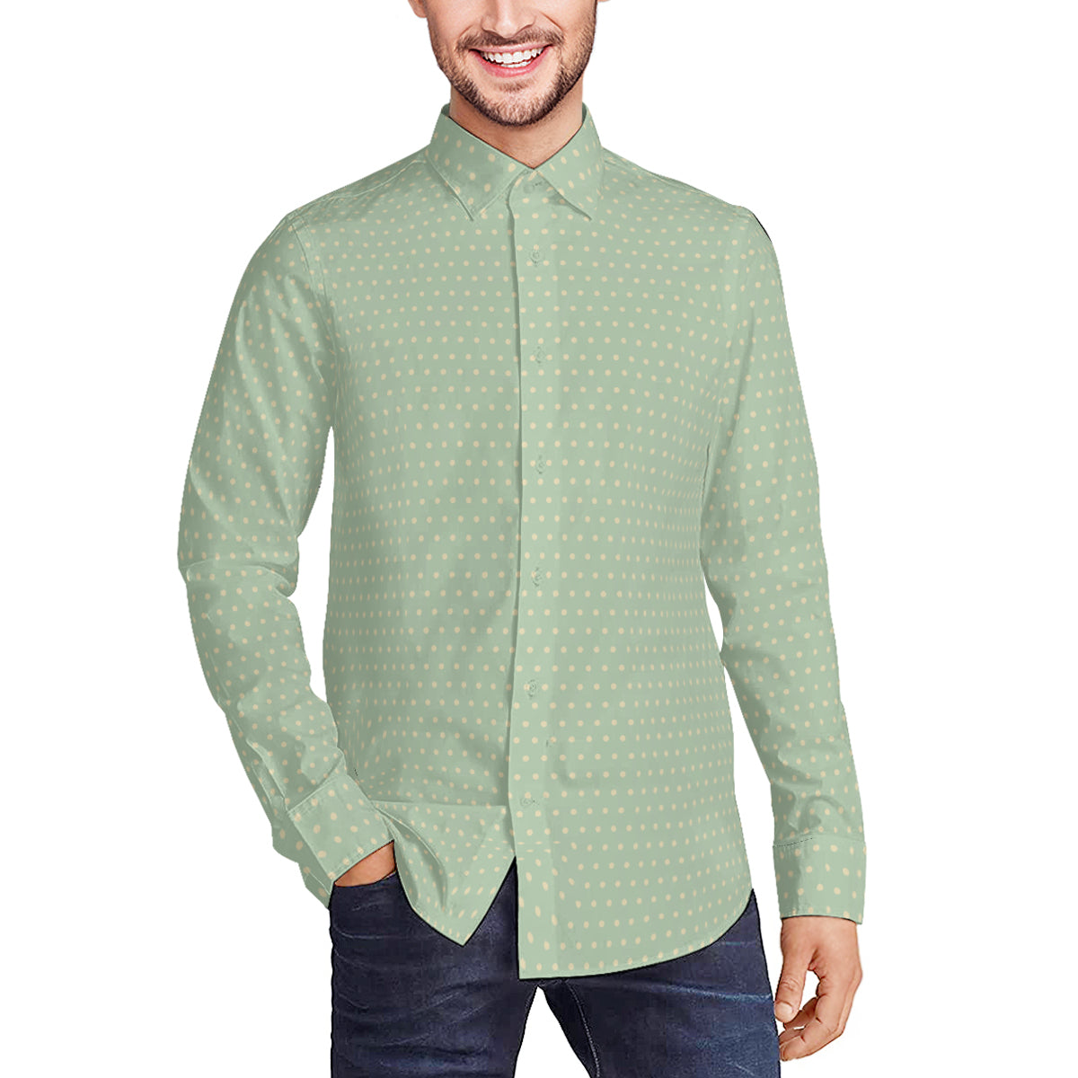 Men's Mint Green Shirt | Retro Vintage Style | Modern Classic Menswear