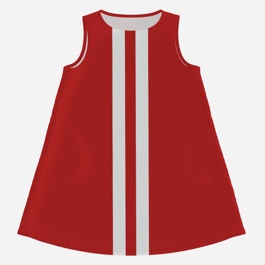 60s Red Mod Mini Dress | Retro GoGo Tent Dress | Sleeveless Vintage Style Tent Dress | Trendy Hip Buys