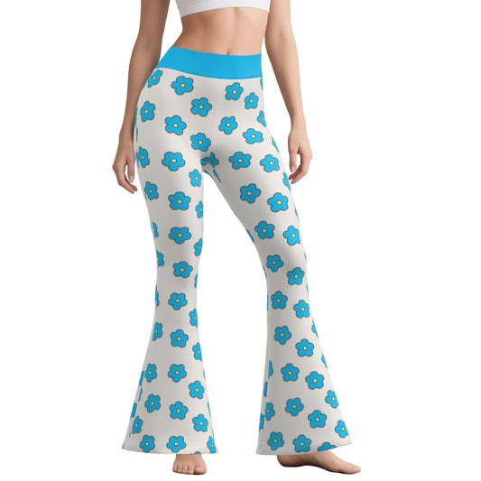 70s Turquoise Bell Bottom Pants | Retro Wide Leg Yoga Pants | Vintage Flare Leggings Women | Trendy Hip Buys