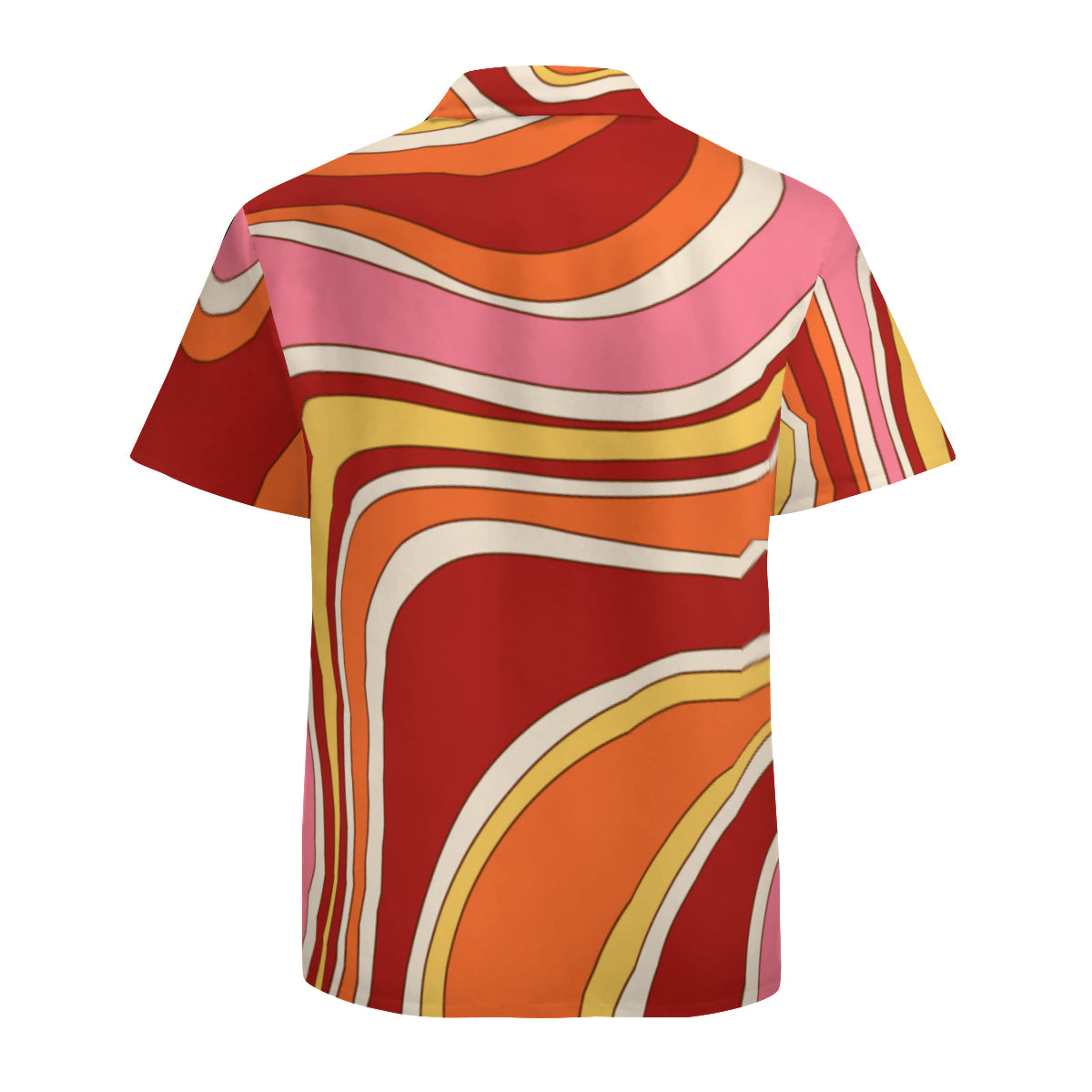 Vintage 70s style shirt, Red Hippie Shirt Men, Men's Stripe shirt, 70s Shirt Men, 70s inspired shirt