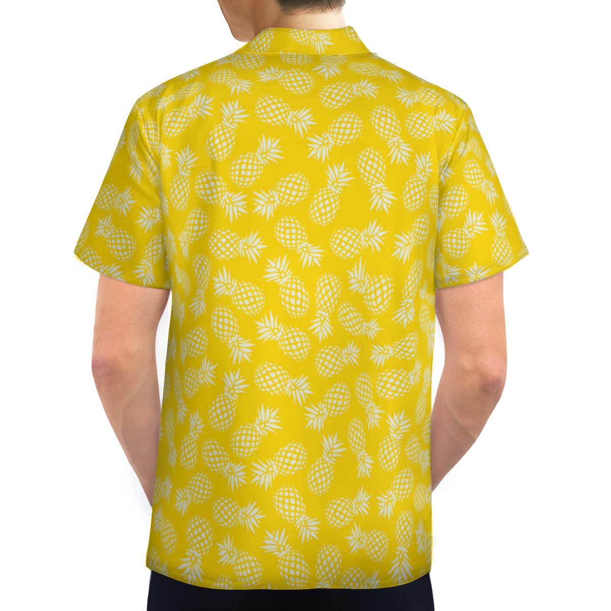 Pineapple Shirt Men, Hawaiian Shirt Men, Tropical Shirt Men, Neon Yellow Shirt Men, Pineapple Top men, Spring Summer Top Men, Neon Shirt Men