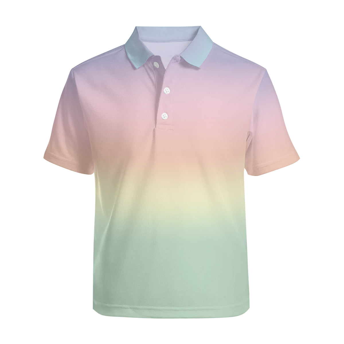 Ombre Shirt Men, Polo Shirt Men, Men's Polo Shirt, Rainbow shirt Men, Rainbow Ombre Shirt, Polo Top Men, Green Pink Ombre Shirt