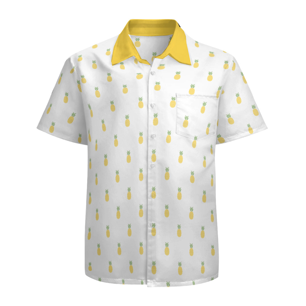 Pineapple Shirt Men, Retro Hawaiian Shirt Men, 60s Style Top Men, Retro Shirt , Tropical Shirt Men, Vintage Style Shirt , Pineapple Top men