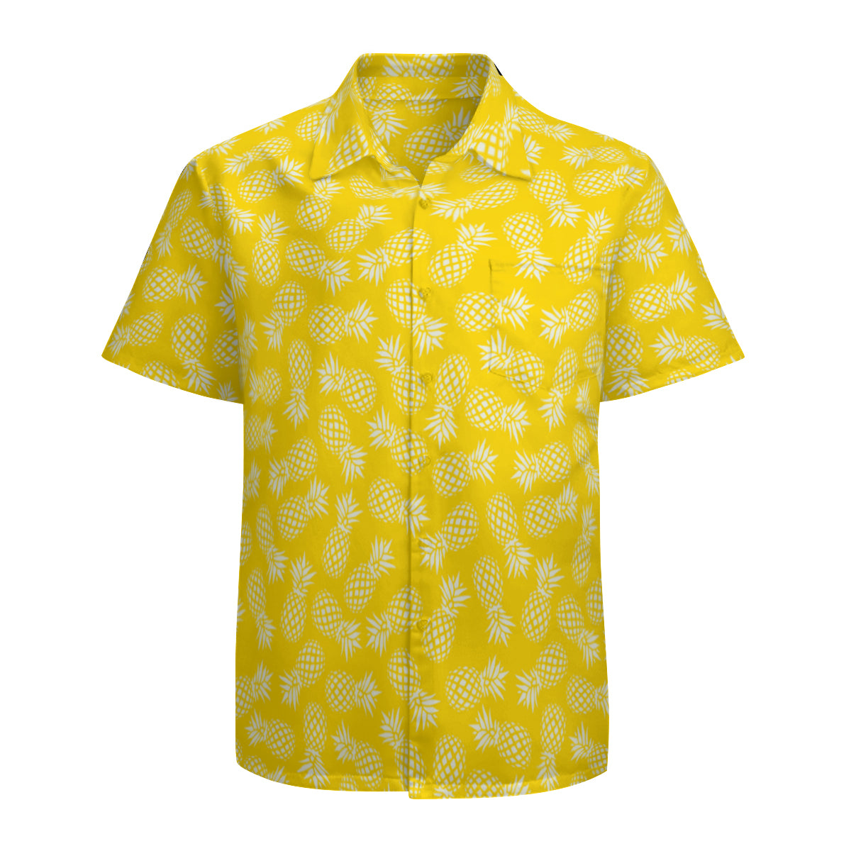 Pineapple Shirt Men, Hawaiian Shirt Men, Tropical Shirt Men, Neon Yellow Shirt Men, Pineapple Top men, Spring Summer Top Men, Neon Shirt Men