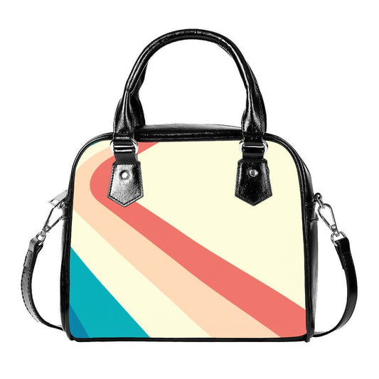 Retro Handbag, Retro Stripe Handbag, Retro Rainbow Handbag, Multicolor Stripe handbags,Unique Handbag,Vintage style handbag, 70s style bag