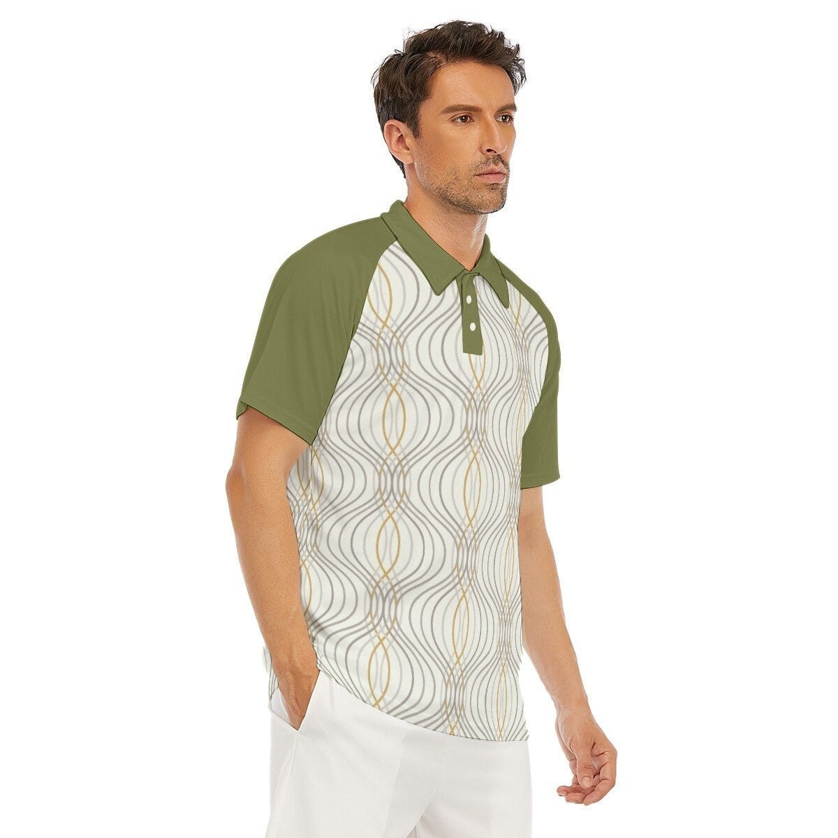 Retro Polo Shirt, Vintage Style Polo Shirt,Men's Polo Shirt,Men's 60s Style Shirt,Vintage 70s Polo shirt, Polo Shirt Vintage, Men's Vintage