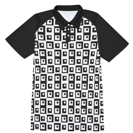 Polo Shirt, Black Polo Shirt, Mod shirt, Men's vintage shirt, Vintage style shirt men, Retro Shirt Men