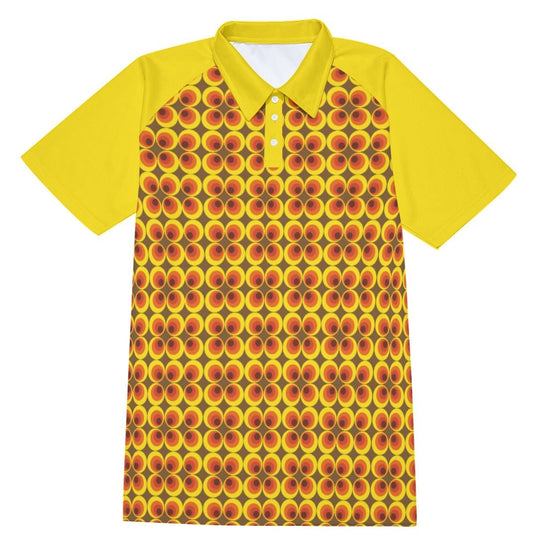 Polo Shirt, Vintage polo, Men's polo shirt, Yellow polo shirt, 70s shirt men,Mod shirt,Men's vintage shirt,vintage style shirt,plus size men