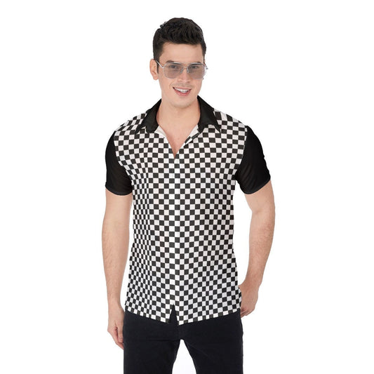 Men's retro shirt, checker shirt mens, Checker Shirt, men's shirt vintage, Men's vintage shirt, Men's Button Down Shirt, Men's Dress Shirt