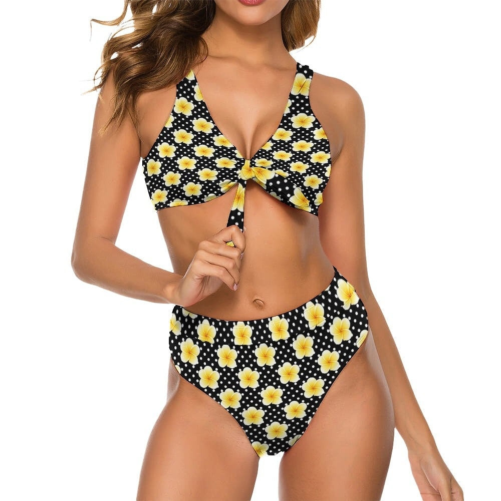 Bikini Set, Retro Swimsuit, Pinup style swimsuit, High Waist Bikini, Floral Bikini, Polka Dot Bikini, Two piece bikini set,Womens bikini set
