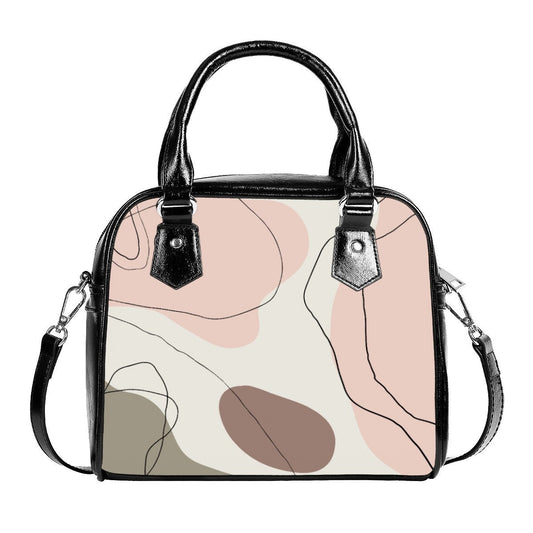 Abstract Pink Handbag, Pink Bag, Women's Bags, Women's Purse, Abstract Bag, Pink handbag , Multicolor handbag, Abstract Print Handbag,