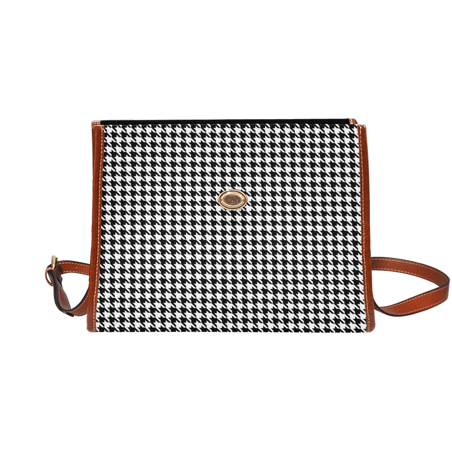Women's Purse, Black Houndstooth Handbag, Women's Handbag, Retro Handbag, Retro Bag, Houndstooth Bag, Houndstooth Purse