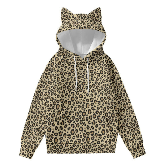 Leopard Print Hoodie, Womens Hoodies, Cat ear hoodie, Leopard Print Sweater, Women's Sweater, Animal Print Hoodie, Women's hoodie