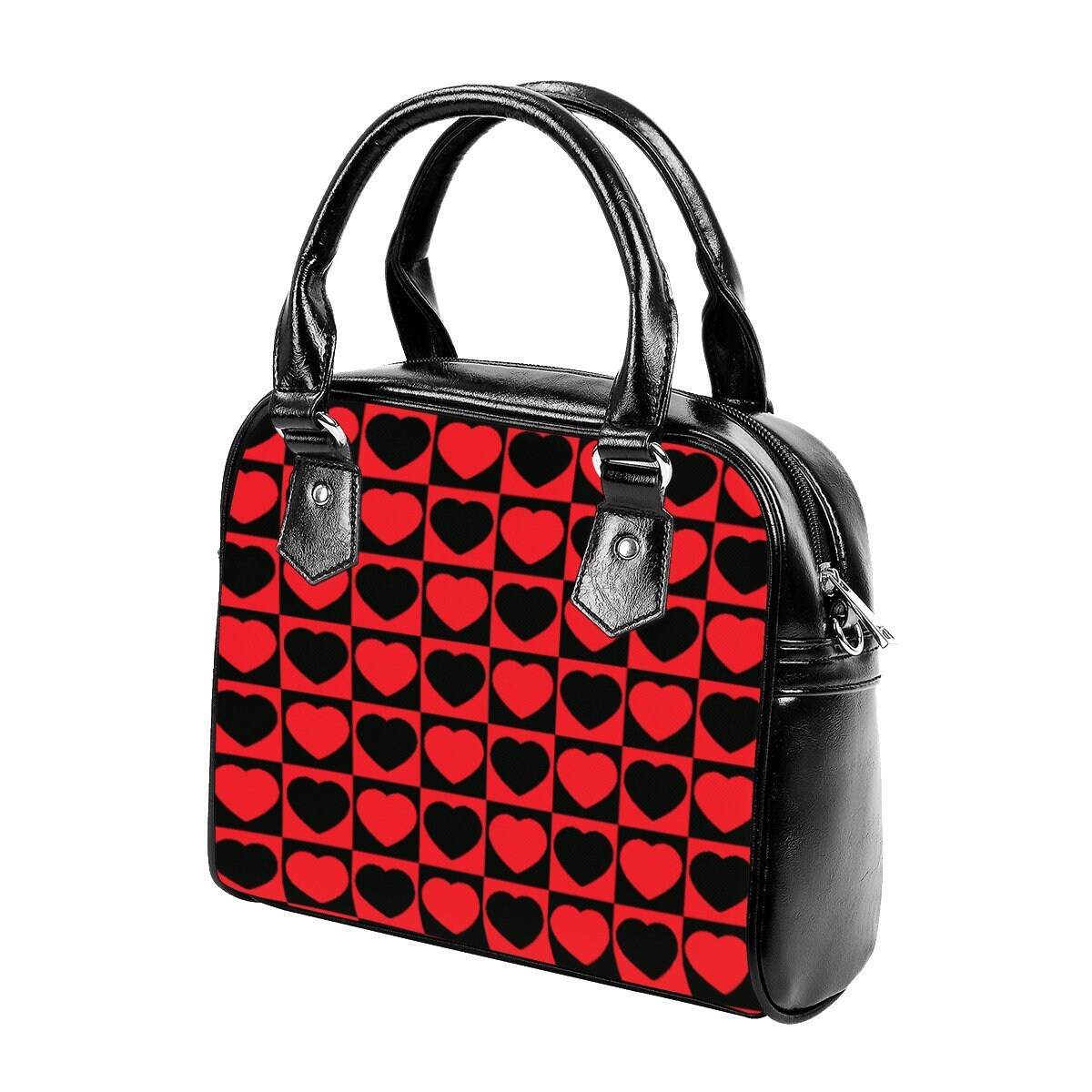 Heart Bags, Heart Checker Bag, Checker Handbag, Heart Print Purse, Heart Purse, Heart Bag, Heart Handbag, Womens Handbags, Small Handbags