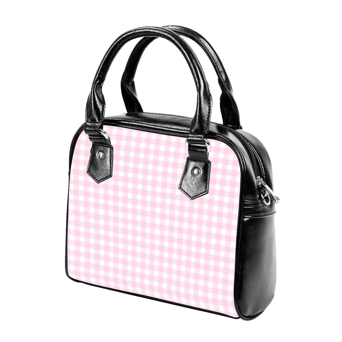 Pink Gingham Handbag, 50s Style Bag, Pink Handbag, Retro Bag, Retro Handbag, Pink Gingham Purse,Women's Bags,Women's Purse,Small Handbag