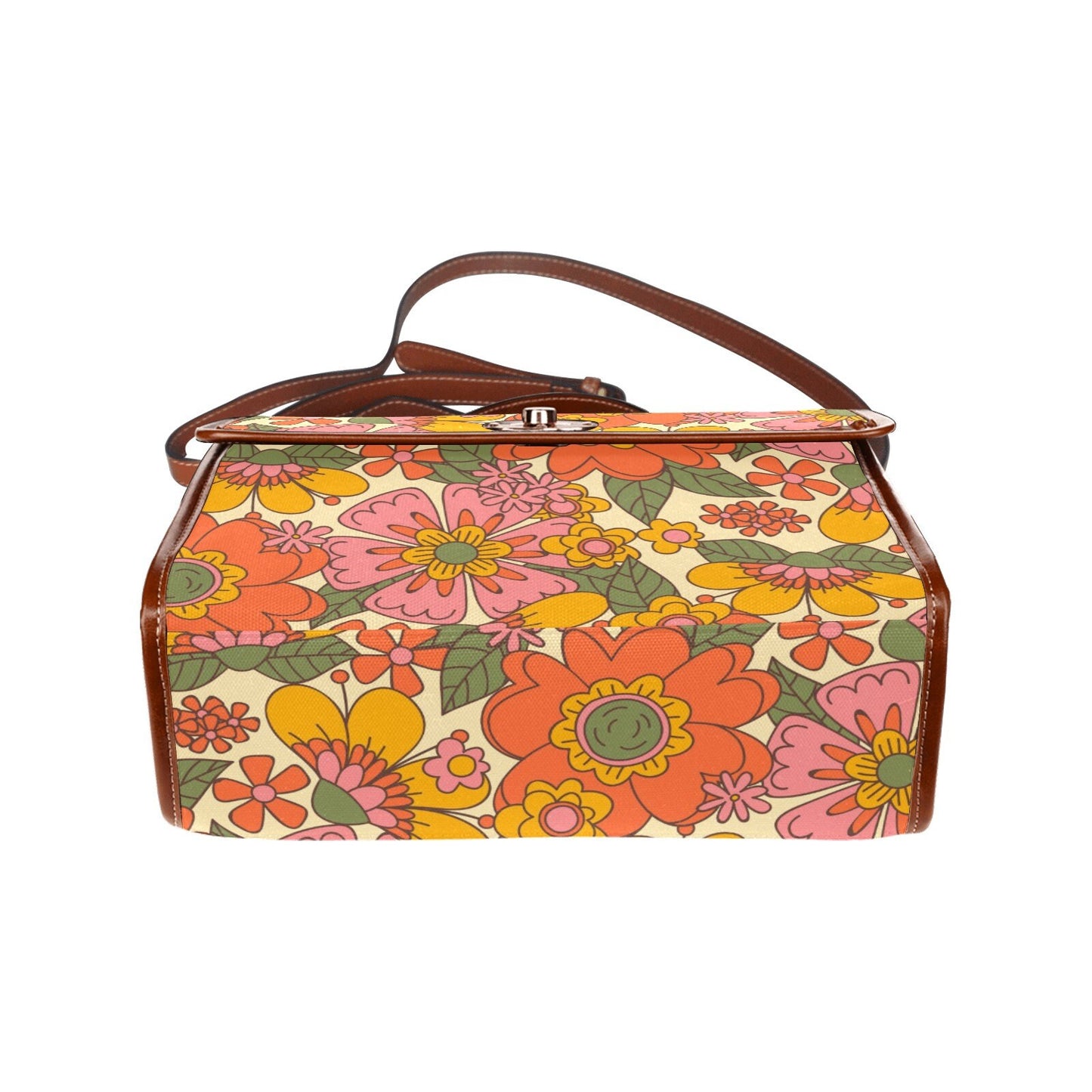 Women's Handbag, Retro Handbag, Women's Purse, Mod 60s, 70s Style bag, 70s Style purse, Floral Handbag, Floral Purse, 70s inspired,60s Style