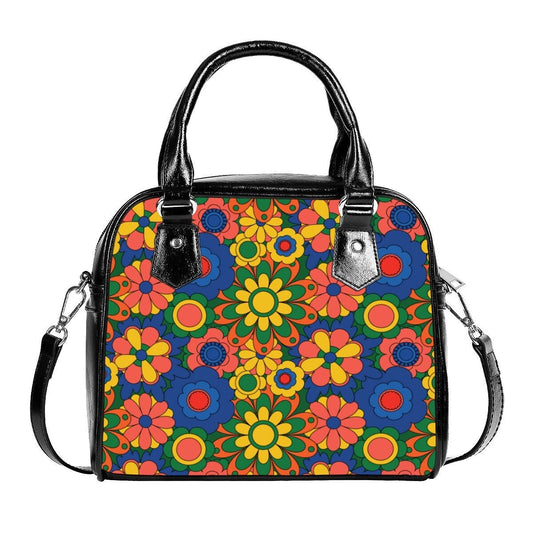 Women's Handbag, Retro Handbag, 60s 70s Style Purse, Mod 60s, 60s Style Purse, Floral Handbag, Hippie Purse, Vintage style handbag