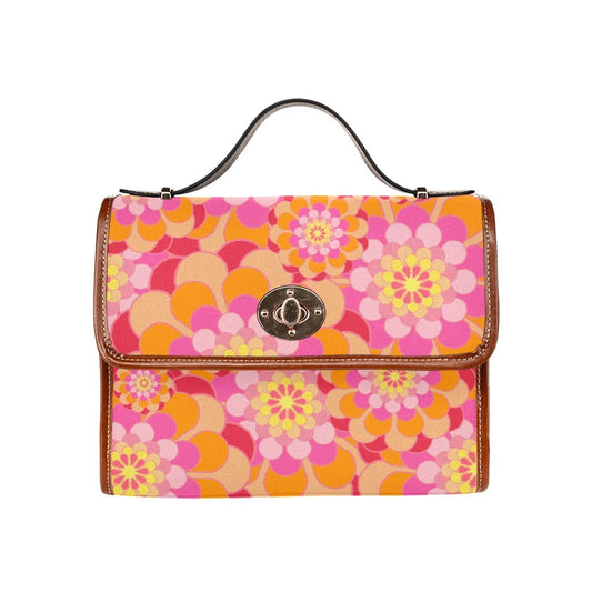 Women's Handbag, Retro Handbag, Women's Purse, Mod 60s, 70s Style bag, 70s Style purse, Floral Handbag, Floral Purse, 70s inspired,60s Style