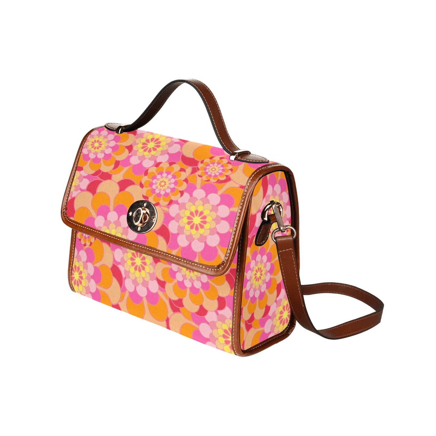 Women's Handbag, Retro Handbag, Women's Purse, Mod 60s, 70s Style bag, 70s Style purse, Floral Handbag, Floral Purse, 70s inspired,60s Style