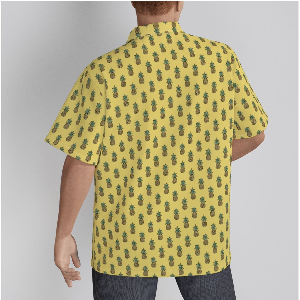 Pineapple Shirt Men, Men's Hawaiian Shirt, Men's Tops, Tropical Shirt, Summer Shirt Men, Men's Yellow Shirt, Men's Tropical Shirt