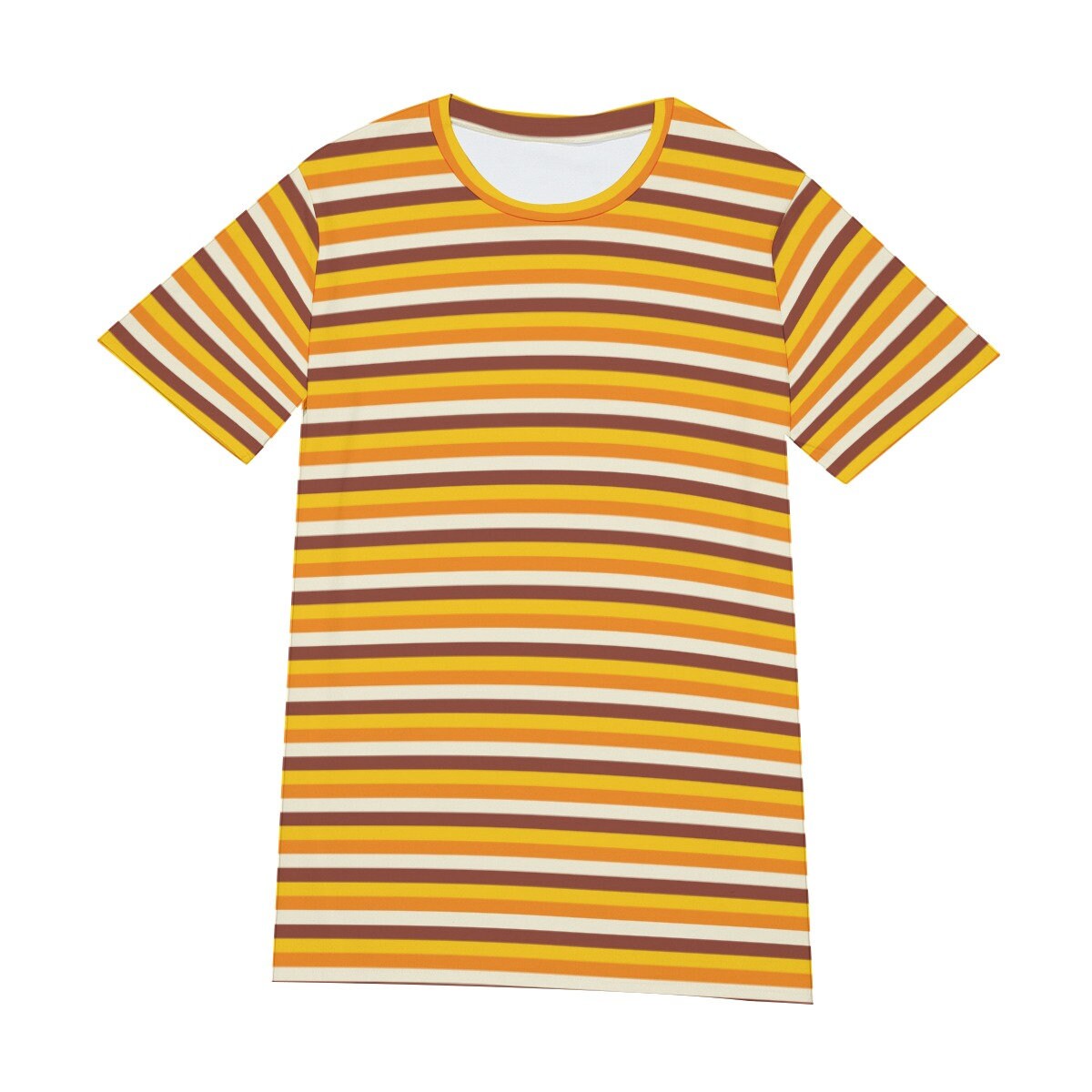 Retro T-Shirt Men, 100% Cotton T-shirt, Men's Orange Top, Men's Stripe Top, Vintage style t-shirt,70s Style T-shirt,Stripe T-shirt Men