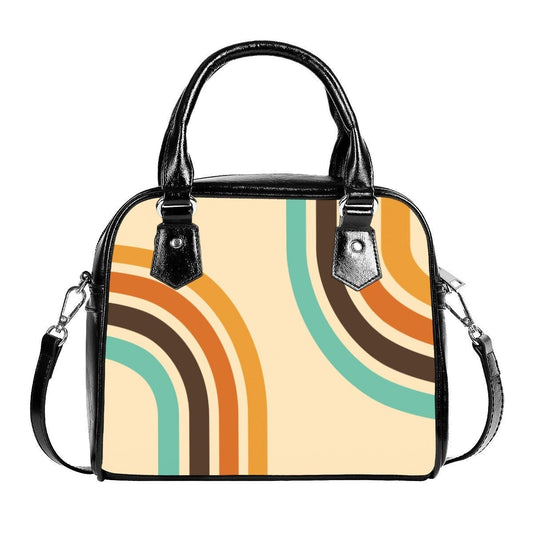 Groovy 70s style handbag, 70s Purse Style, Retro Handbag, Stripe Handbag, Hippie Bag, Unique Bag, Vintage handbag style, 70s inspired Bag