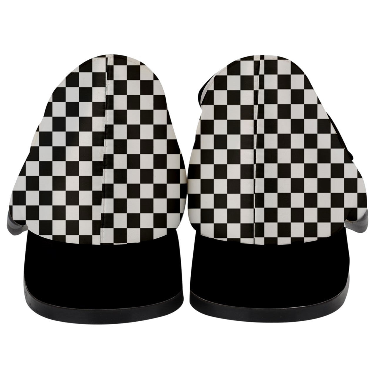 Women's Loafers, Checker Loafers,Black and White Loafers,Loafers Women,Checker Shoes,Loafers Vintage Style,Unique Loafers,Chunky Heels Women