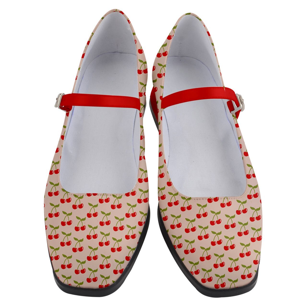 Mary Jane Shoes, Women's Mary Jane Shoes, Pin Up Shoes, Mary Jane Shoes Women, Cherry Shoes Women, Retro Shoes Women, Vintage Mary Jane