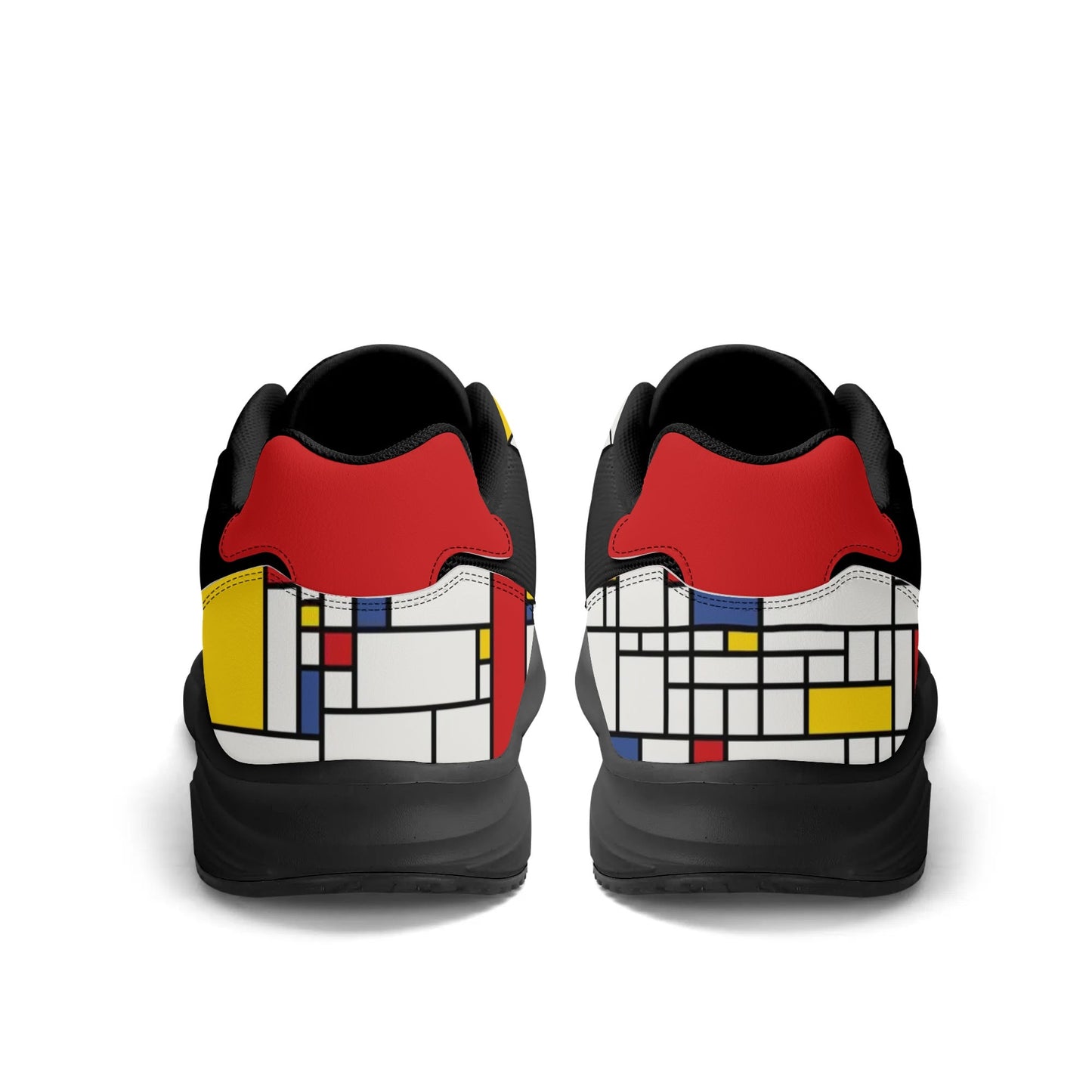 Unisex Mondrian Shoes, Mod 60s inspired Athletic Shoes, Low Top Shoes, Red White Blue Sneaker Shoes, Unique Sneaker, 60s style Shoes